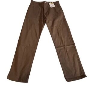 Sonoma Goods For Life Mens Flexwear Straight Leg Chino Pants Brown 30x30 NWT